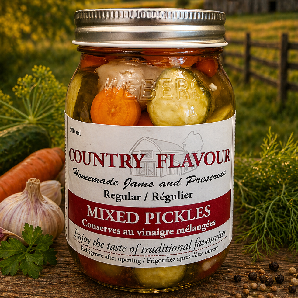 Mixed Vegetable Pickles | Ontario Pickled Vegetables with Real Ingredients