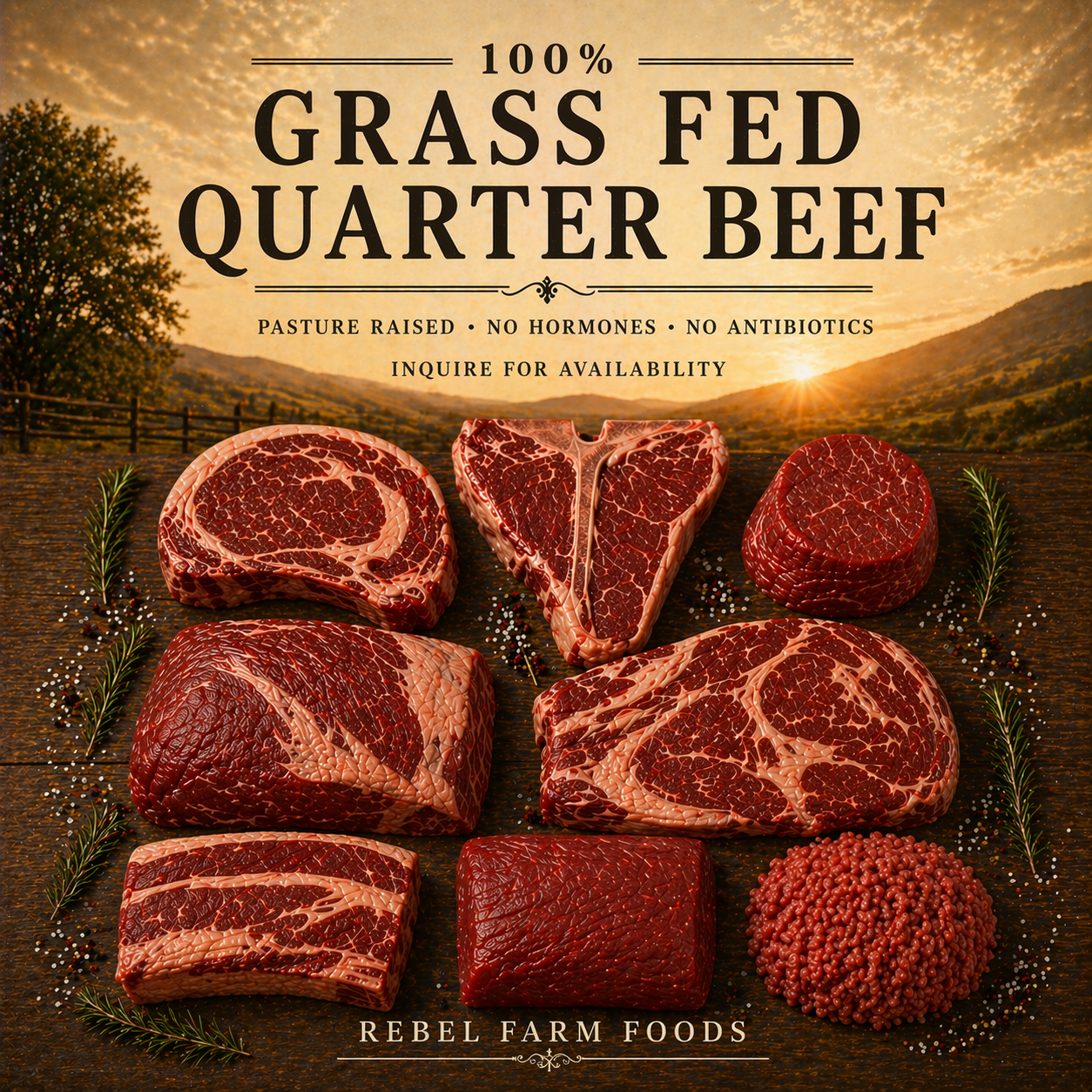 Quarter Cow Beef Toronto | 100% Grass-Fed & Finished Beef