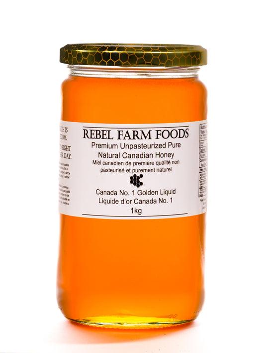 Premium Unpasteurized Ontario Liquid Wildflower Honey