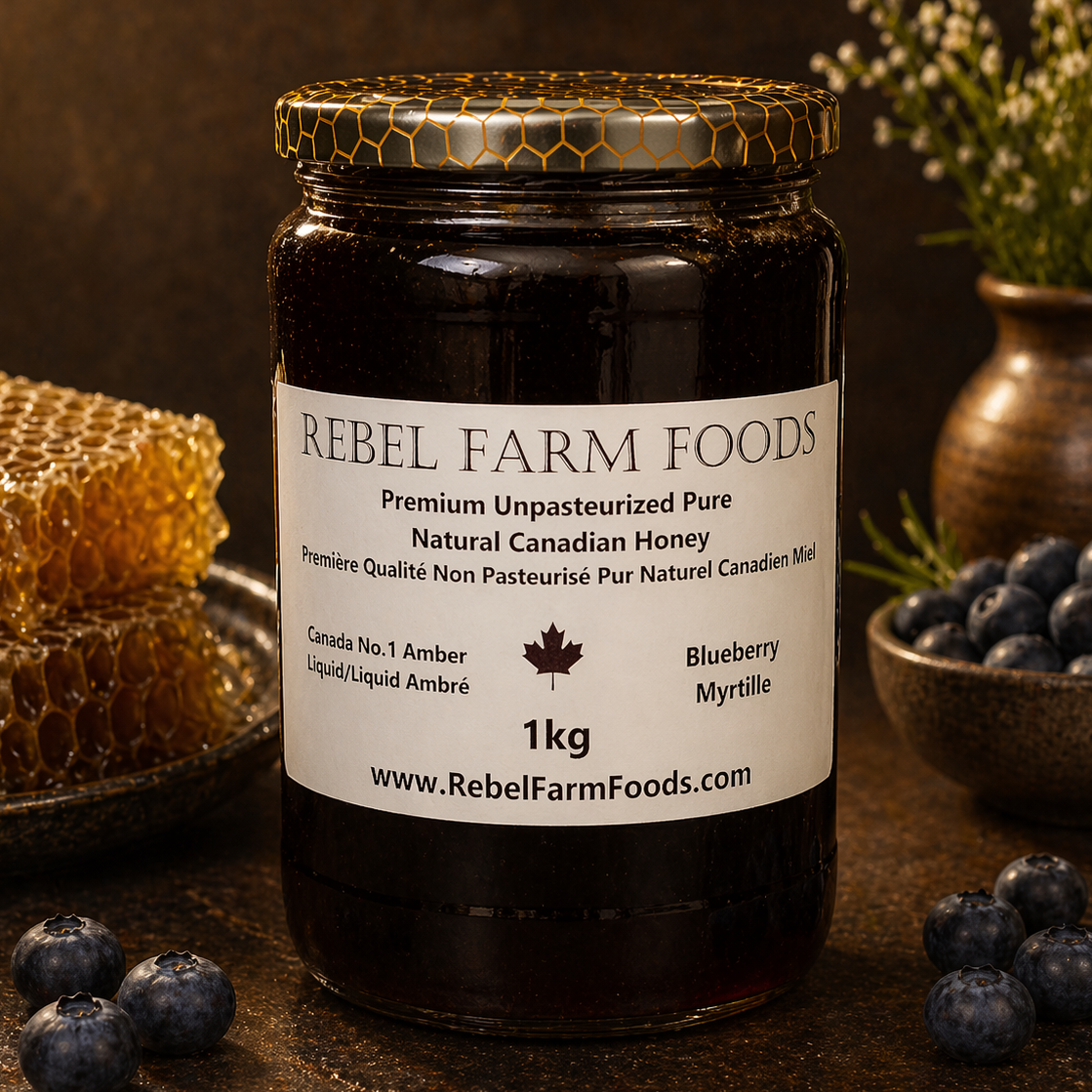 Blueberry Blossom Honey | Unpasteurized Ontario Honey (Limited Harvest)