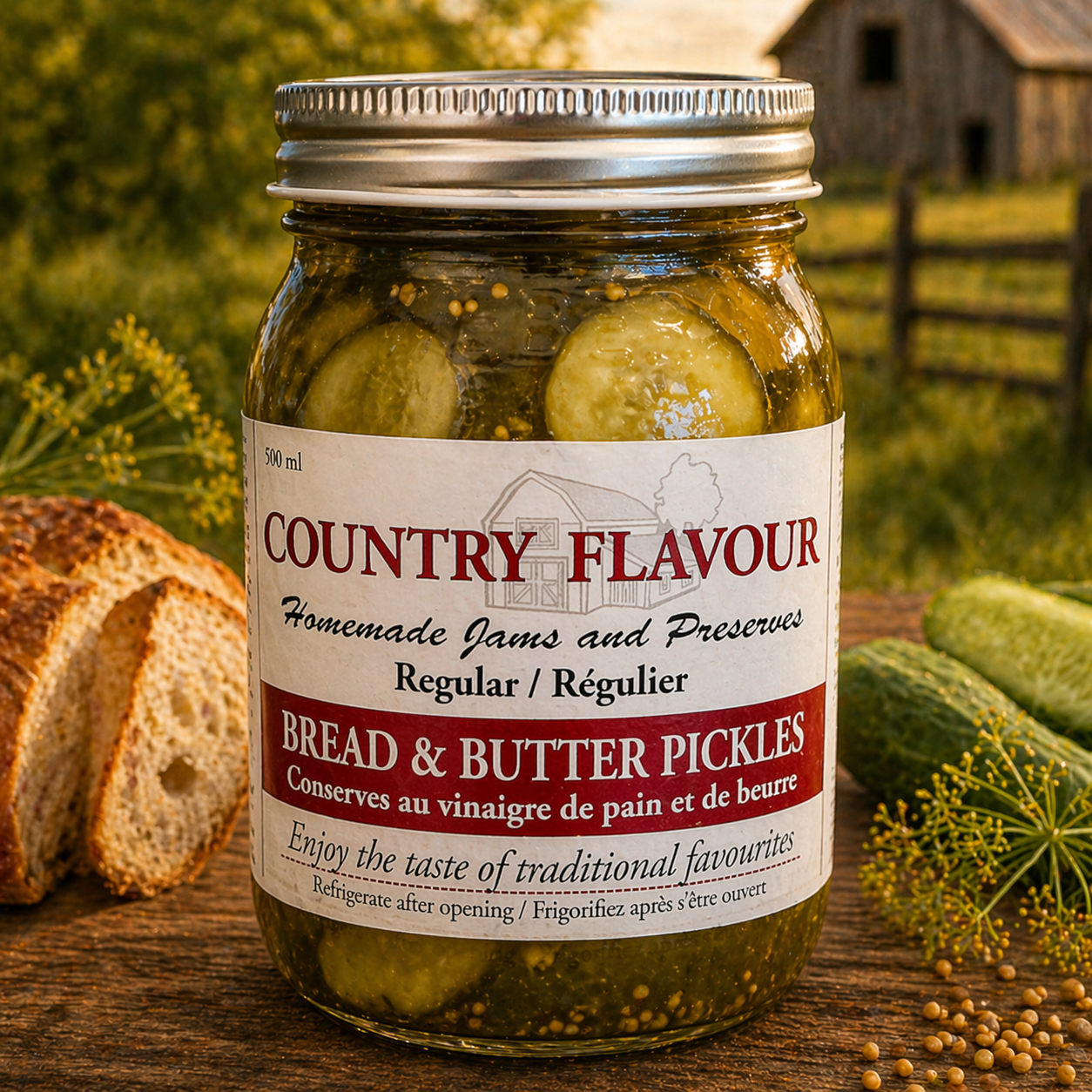 Bread & Butter Pickles | Ontario Preserves