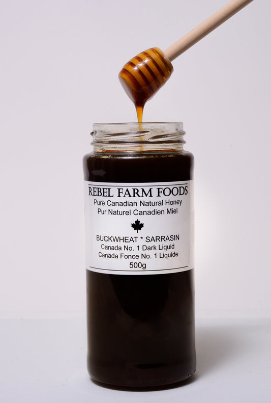 Premium Unpasteurized Ontario Buckwheat Liquid Honey