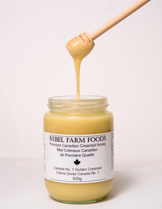 Premium Unpasteurized Ontario Golden Creamed Honey