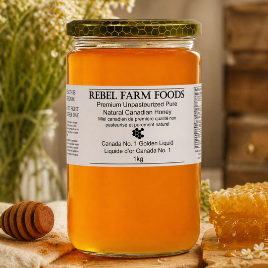 Premium Unpasteurized Ontario Liquid Wildflower Honey