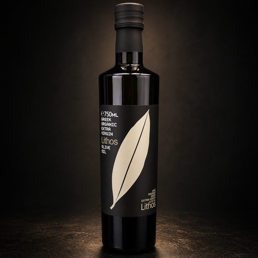 Single Origin Organic Greek Olive Oil | Lithos Athinolia Extra Virgin