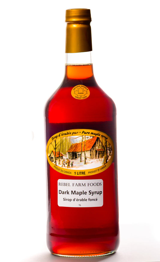 100% Pure Local Ontario Dark Maple Syrup