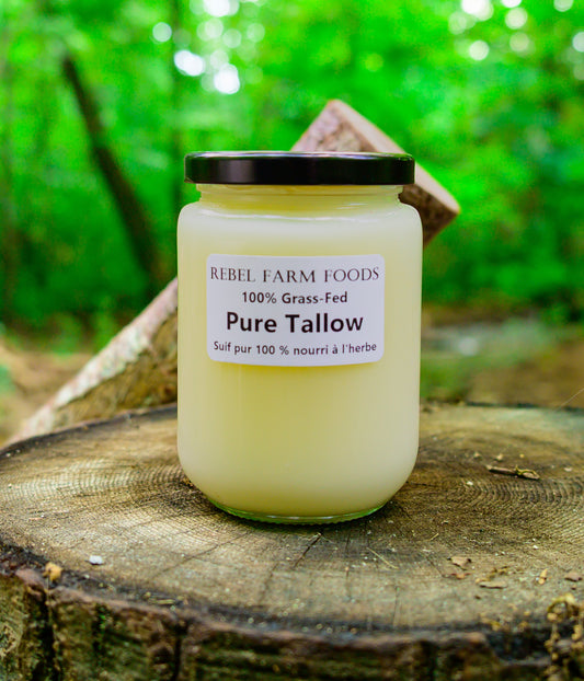 Premium 100% Grass-Fed & Finished Pure Beef Tallow