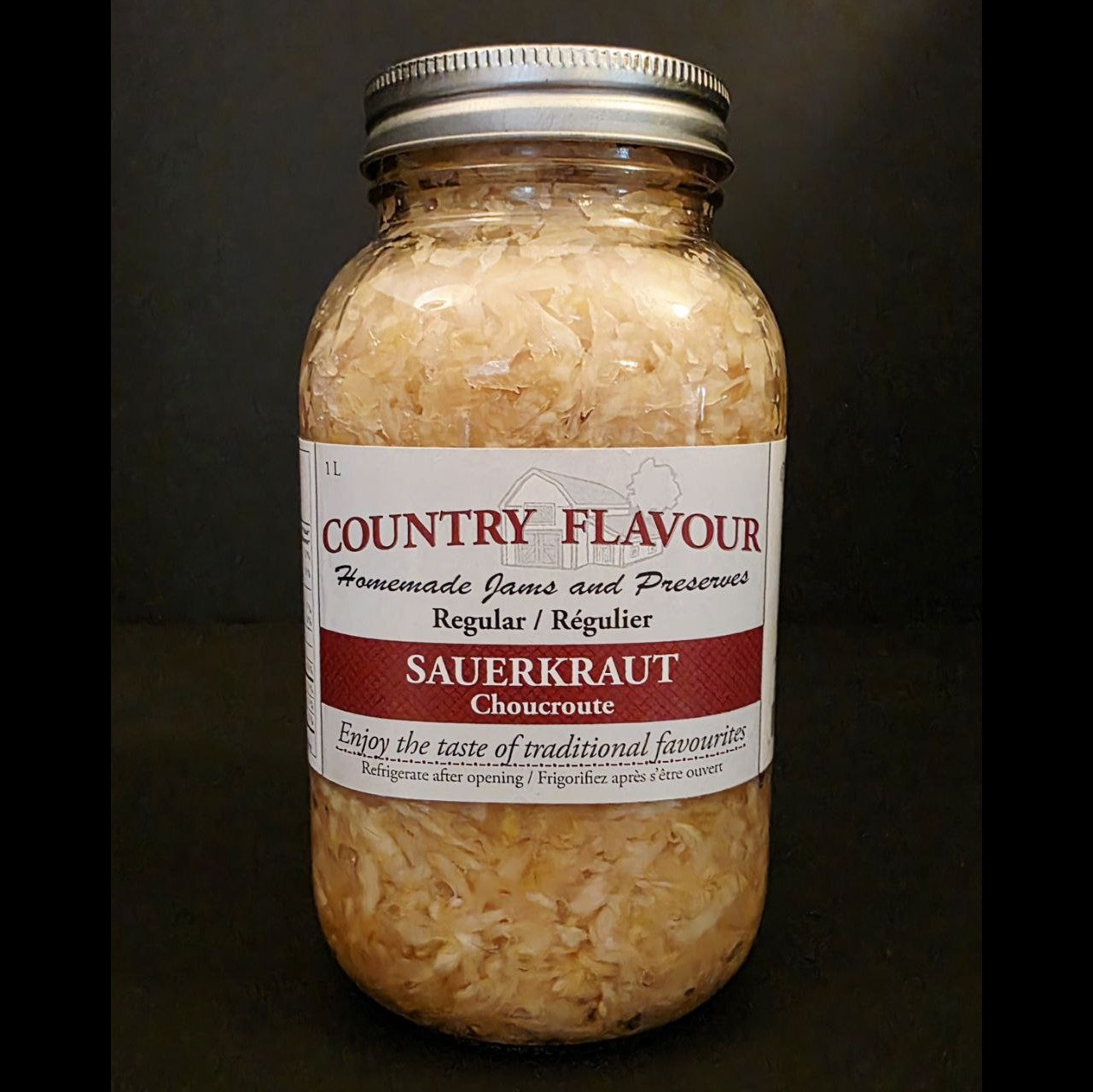 Sauerkraut | Ontario Sauerkraut (Cabbage & Salt Only)