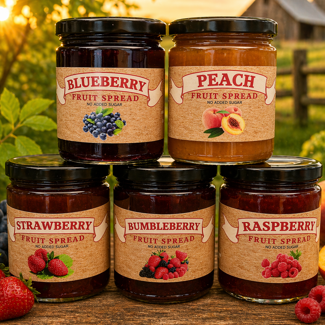 No Sugar Added Fruit Spread | Ontario Real Fruit Spread (Multiple Flavours)