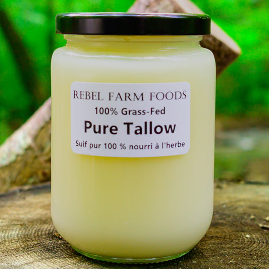 Local 100% Grass-Fed Beef Tallow – Traditional High-Heat Cooking Fat