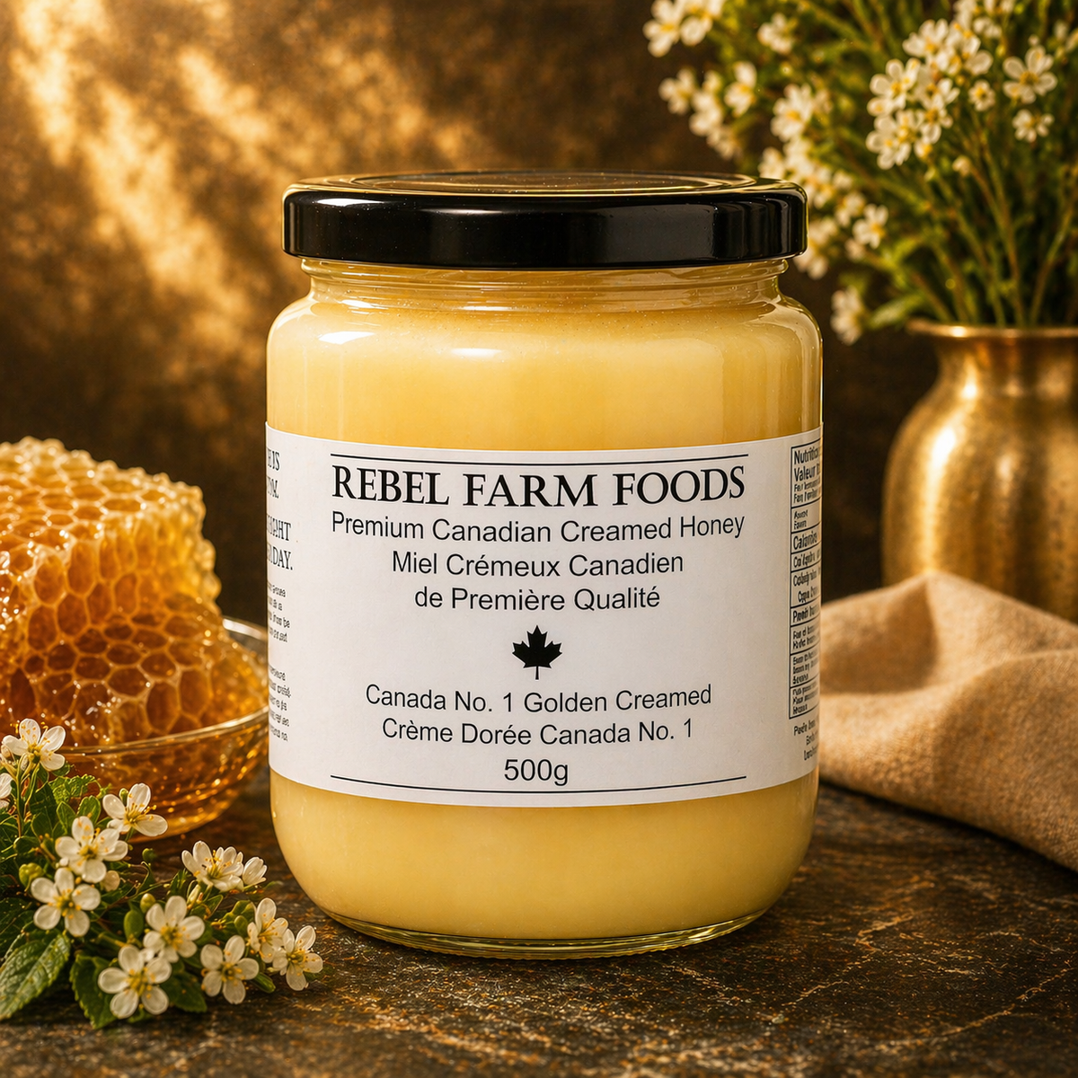 Creamed Honey | Whipped Unpasteurized Ontario Canola Honey