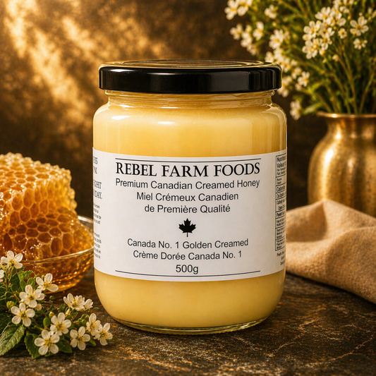 Creamed Honey | Whipped Unpasteurized Ontario Canola Honey