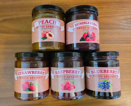 Real Fruit Spread (Jam) with No Added Sugar Or Substitues